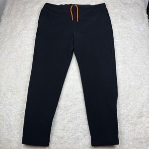 Orvis Pants Men XL Black PRO Sun Skiff Waffle Grid Snap Hem 3A6Y